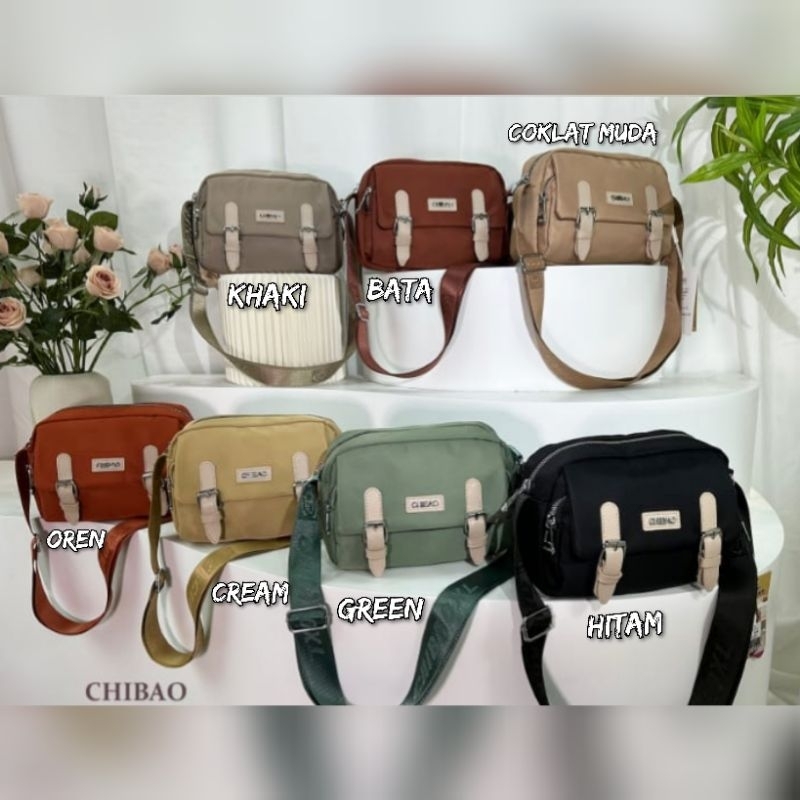TAS SELEMPANG WANITA ORI CHIBAO PARASUT 3Ruang CB2060