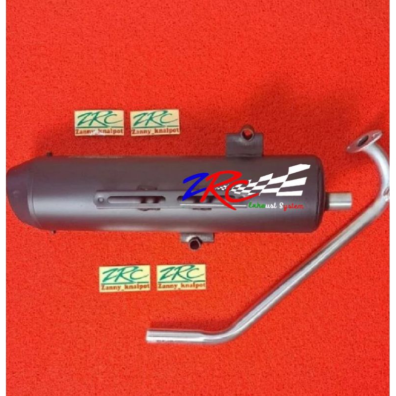 Knalpot zrc muffler hitam Vario 160/PCX 160 by zrc zannyknalpot
