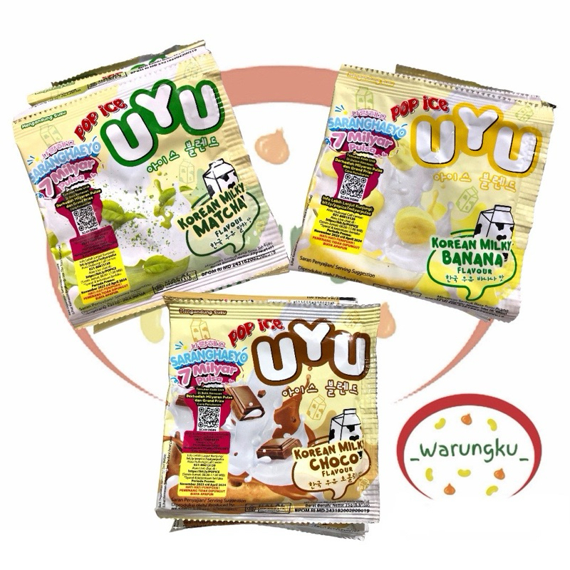 

[RENCENG] Pop Ice UYU 10pcs Minuman Serbuk Susu Korean Milky