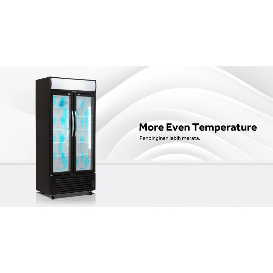 Showcase Display Cooler AQUA 4 Rak AQB-610CD Showcase AQB 610 CD