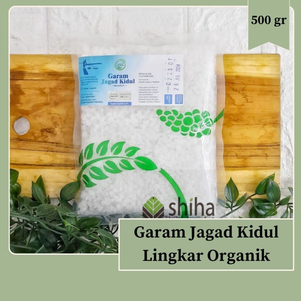 

Garam Laut Jagad Kidul Garam Alami 500gr Beryodium Kasar Lingkar Organik Warung Shiha