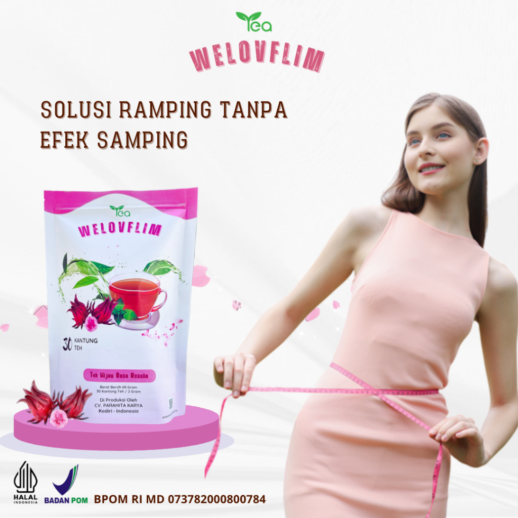 

[BPOM] SLIMMING TEA (TEH HIJAU RASA JERUK NIPIS & ROSELLA) TEA HERBAL PELANGSING TUBUH AMPUH