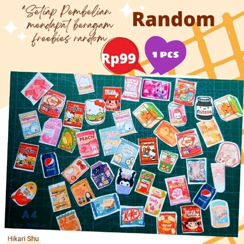 

Harga Satuan Sticker Aesthetic Snack Japanese Random Harga Satuan murah Sticker tumblr, sticker laptop, sticker diary, Sticker HP atau freebies toko kalian