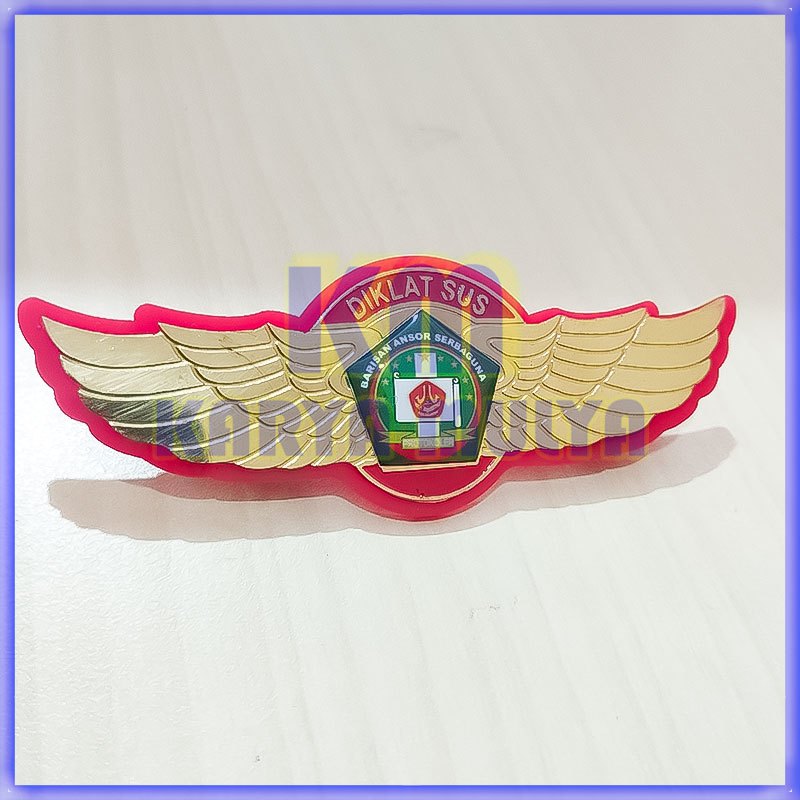 Lencana Diklatsus Banser Barisan Ansor Serbaguna Wing Diklatsus Banser Akrilik - Karya Mulya