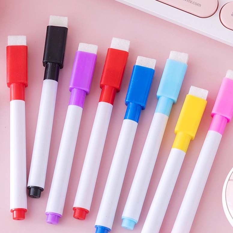 

Spidol Wipeclean Magnet + Penghapus Warna Warni Whiteboard Alat Papan Tulis Gambar [SATUAN]