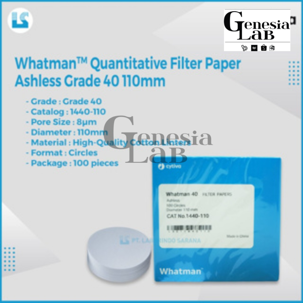 Filter Paper I Kertas Saring Grade 40,110 mm Whatman Cytiva 1440-110