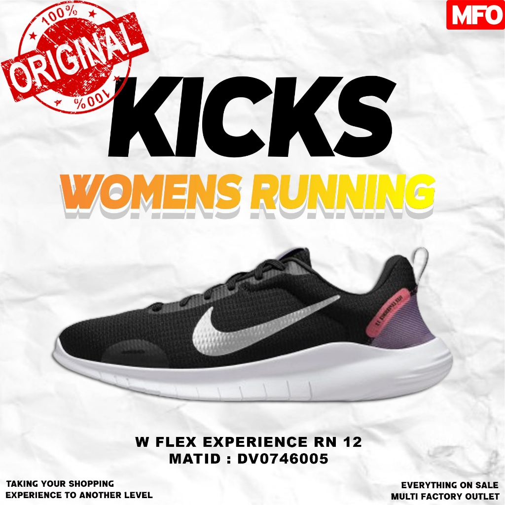 W FLEX EXPERIENCE RN 12 ORIGINAL ORI SEPATU RUNNING WANITA NIKE DV0746005