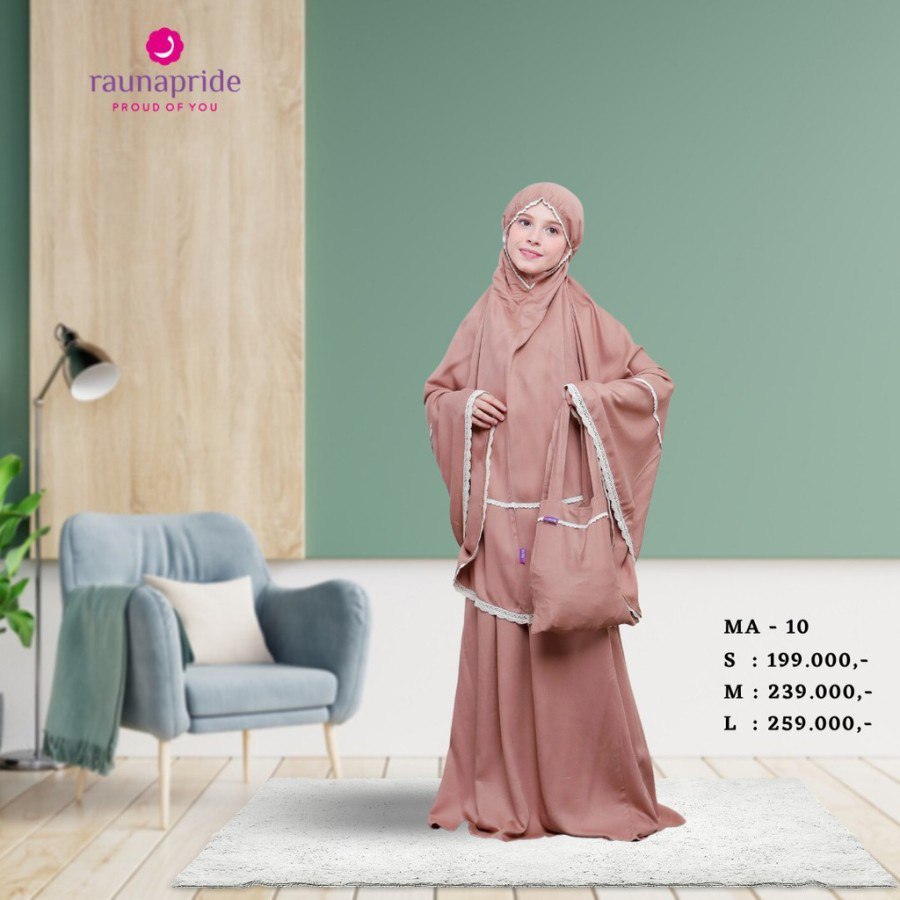 RAUNA MA10 MUKENA ANAK PROMO SALE BAHAN RAYON