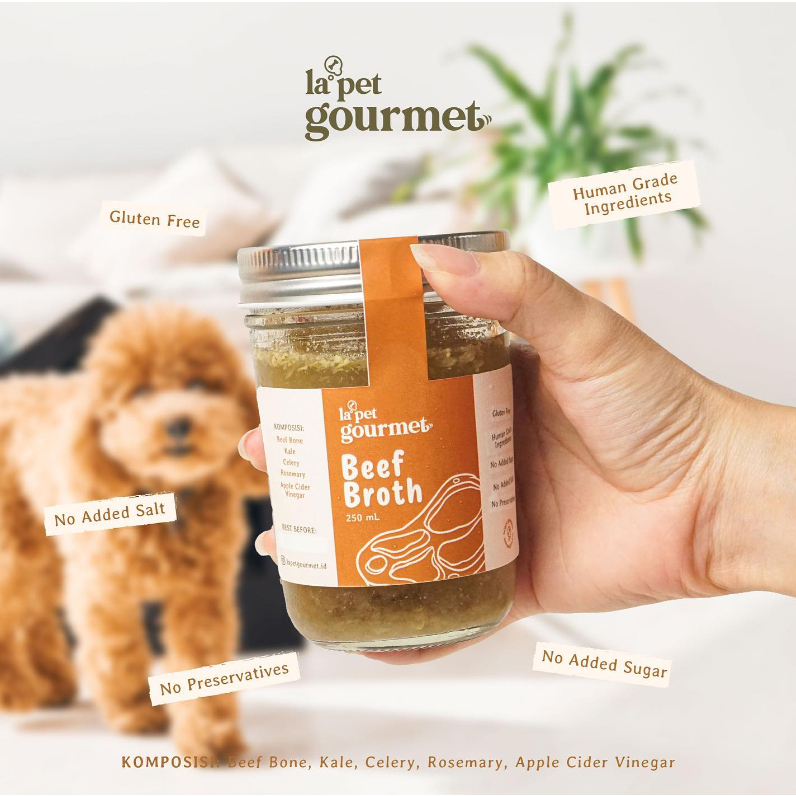 

Beef Broth | Kaldu Sapi Untuk Anjing Kucing | Healthy Petfood Beef Broth 250gr