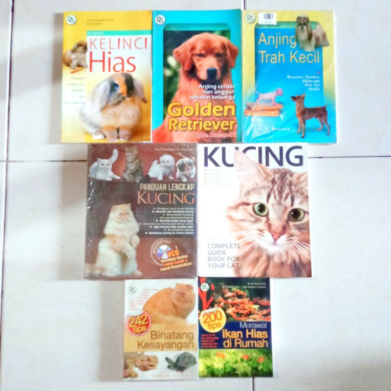 OBRAL BUKU MURAH ORIGINAL / BUKU MERAWAT HEWAN PELIHARAAN / BUKU PANDUAN LENGKAP MERAWAT KUCING / KE