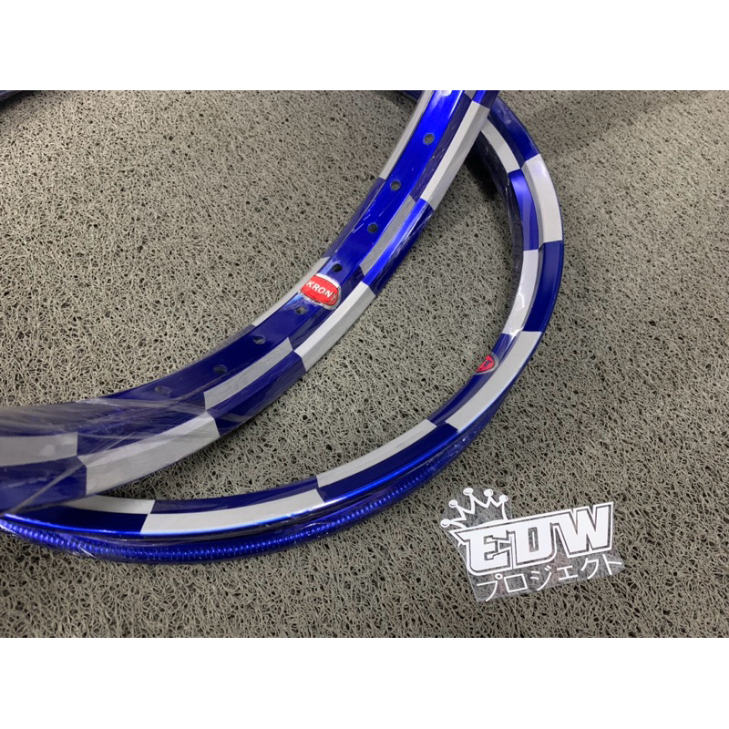 velg akront morad 17 1.40 rata motif catur blue