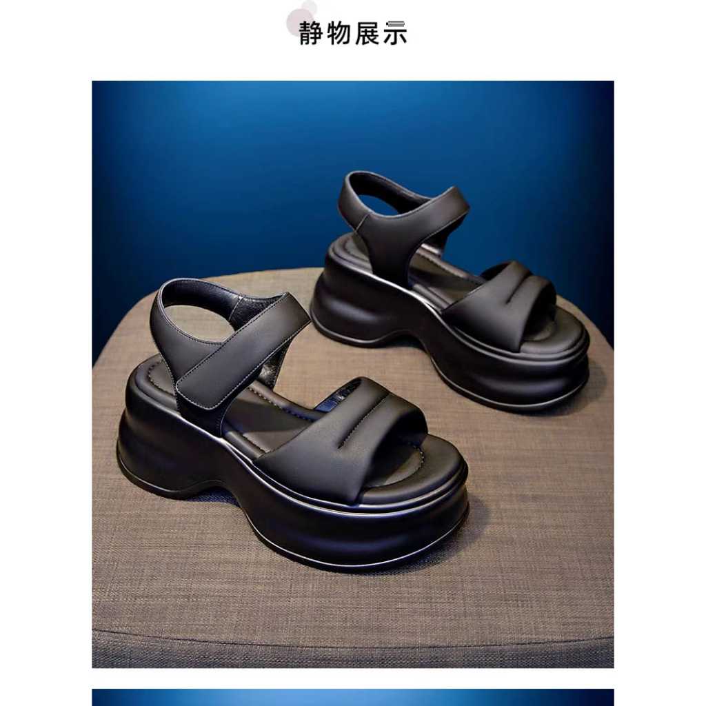 Sandal Wedges Wanita Import Tipe 1087