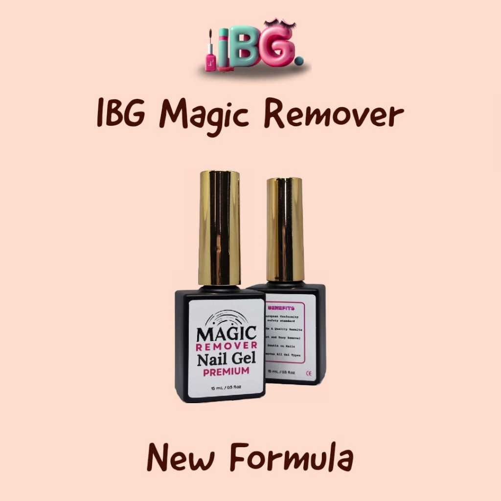 IBG Magic Remover Nail Art 15ml / Remover Kutek Gel / Remover Nail Art / Pembersih Kutek / Penghilan