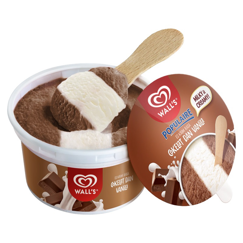 

walls ice cream populaire cokelat - ice cream walls cup populaire chocolate - walls populaire cokelat