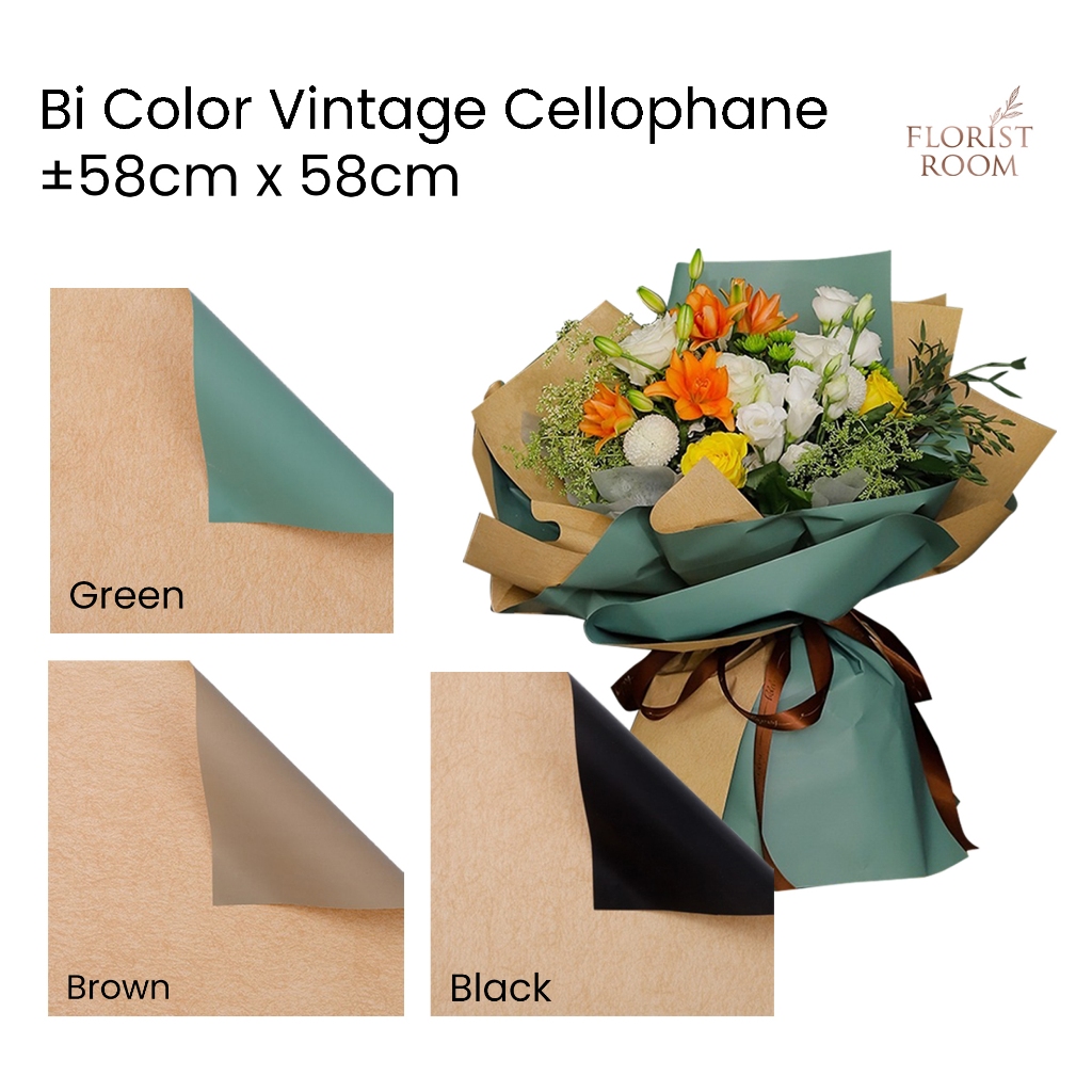 

Bi Color Vintage Cellophane - Flower Wrapping