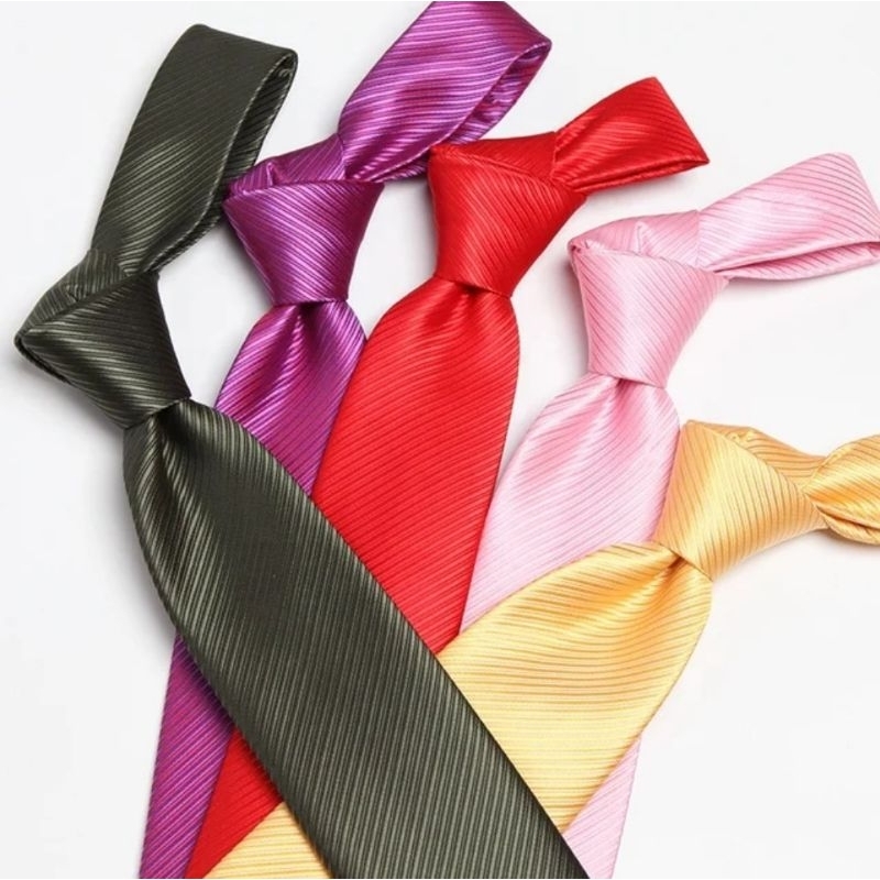 Dasi pria dasi panjang motif salur import