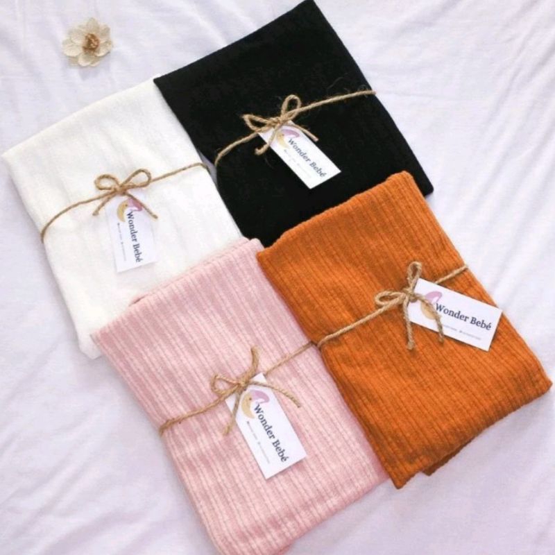 Selimut knit waffle lembut