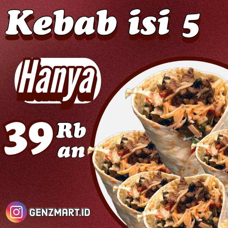 

KEBAB ISI 5 (PREMIUM BONANZA BEEF )
