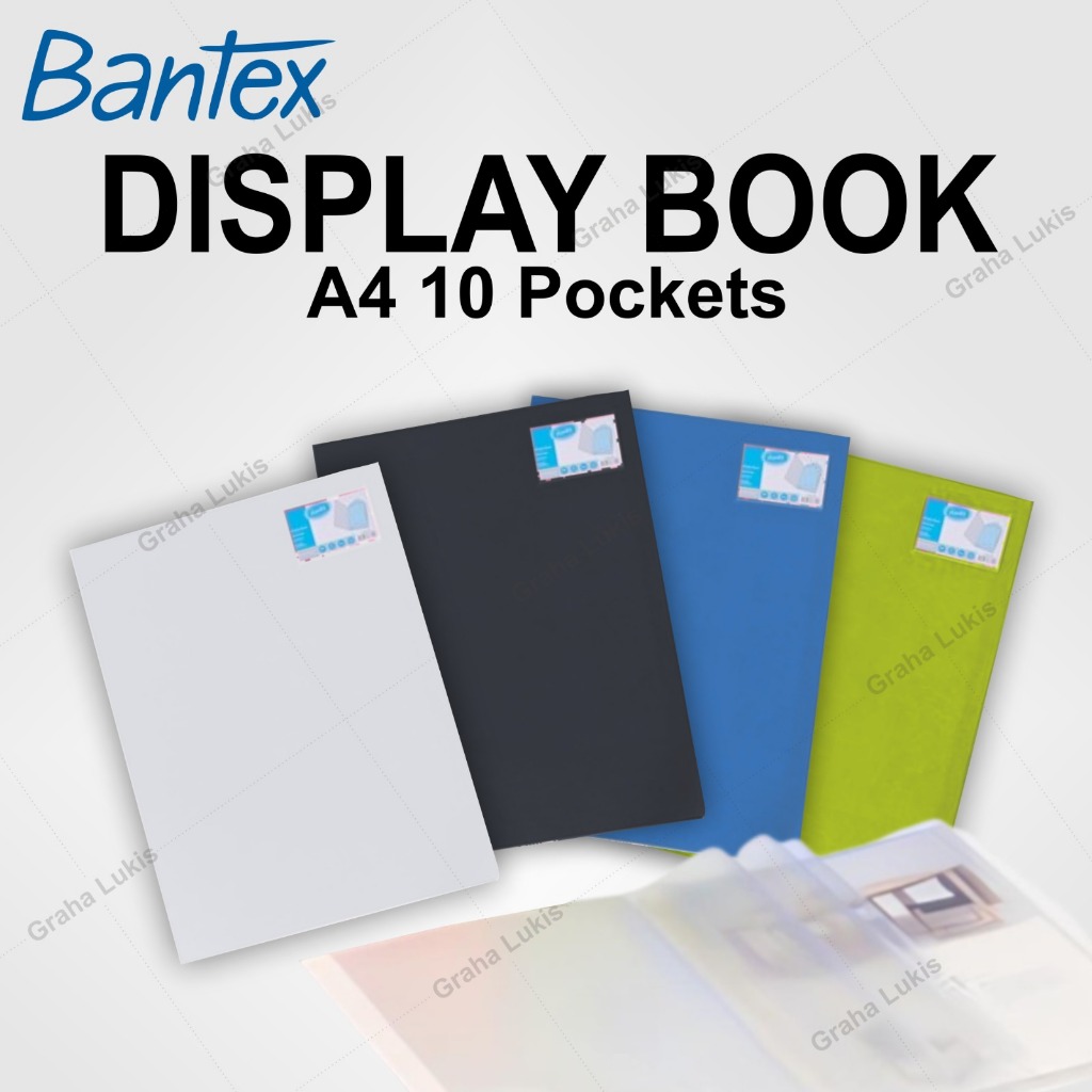 

Bantex Display Book A4 Potrait Landscape (10 pockets)
