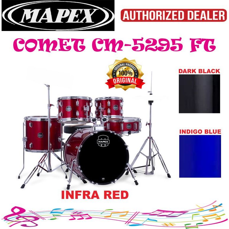 Drum Mapex Comet Series 5 Piece Drum Set Mapex Comet CM-5295Ft