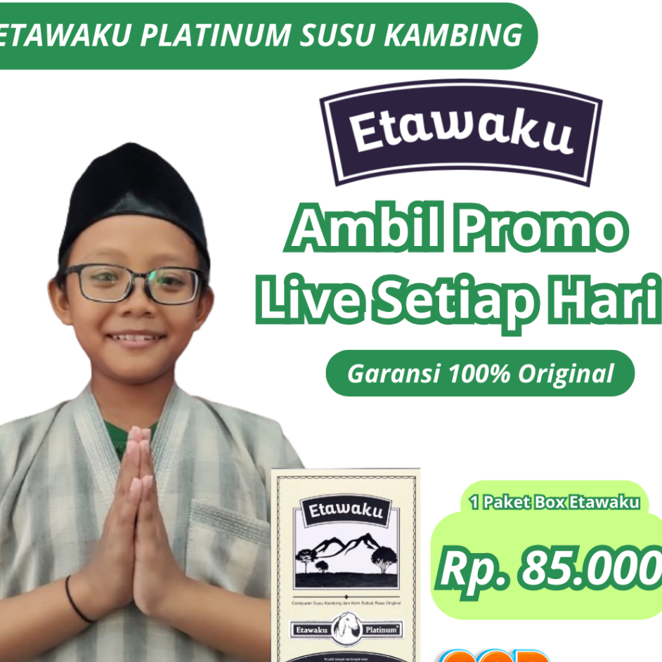 

Etawaku Platinum | Susu Kambing Etawa & Krimer Nabati Isi 200gr Herbiology