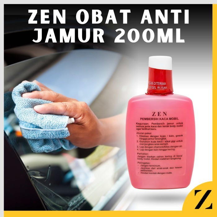 Obat Jamur Kaca ZEN Cairan Cuci Jamur Pembersih Penghilang Jamuran Cermin Jendela Mobil Rumah Air Aj