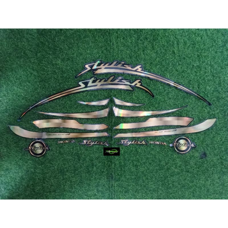 STRIPING FULL HOLOGRAM SCOOPY NEW STYLISH GOLD