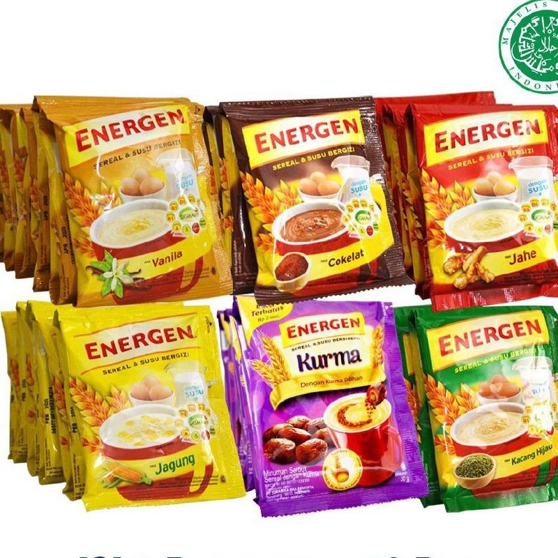 

[1 renceng] Energen Minuman Energi Serbuk Renceng Isi 10 Sachet