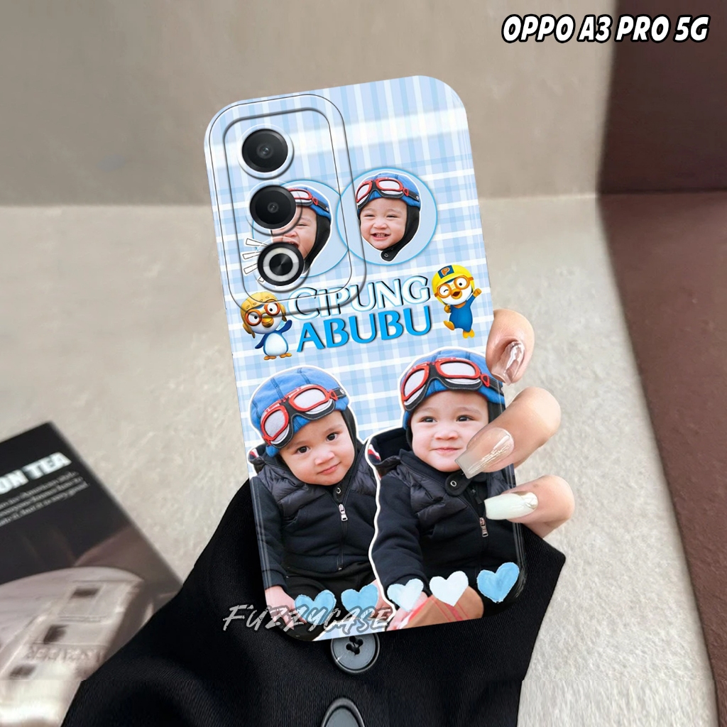Softcase Hp Oppo A3 Pro 5G Terbaru 2024 SY01 Case Pro Camera Cipung - Silikon - Casing Hp -Fuzzycase