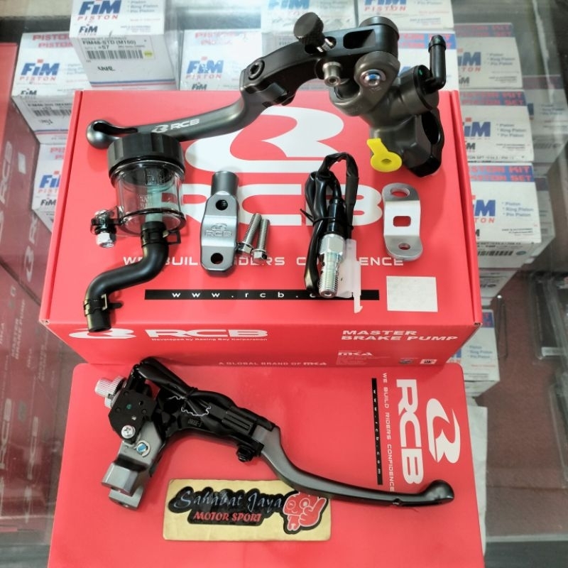 Master Rem RCB Kanan Radial S1 17MM Handle Kiri Kopling Rem RCB S1 Grey Titanium