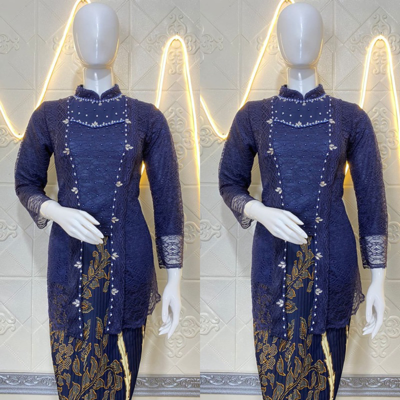 Kebaya Modern Kutubaru Hijab Brukat Payet