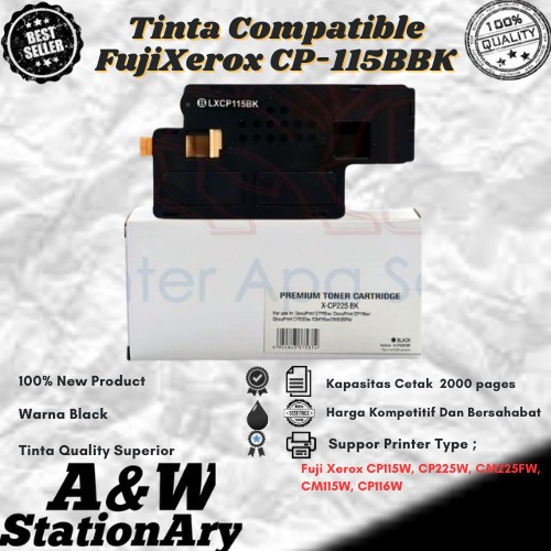 Toner Catridge Fuji Xerox Compatible CP115W CP225W CM115W  For Fuji Xerox CP115W, CP225W, CM225FW, C
