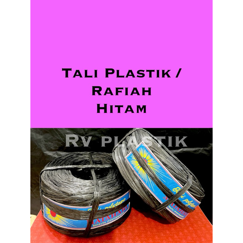 

Tali Rafiah Hitam / Tali Plastik Hitam 400 gram