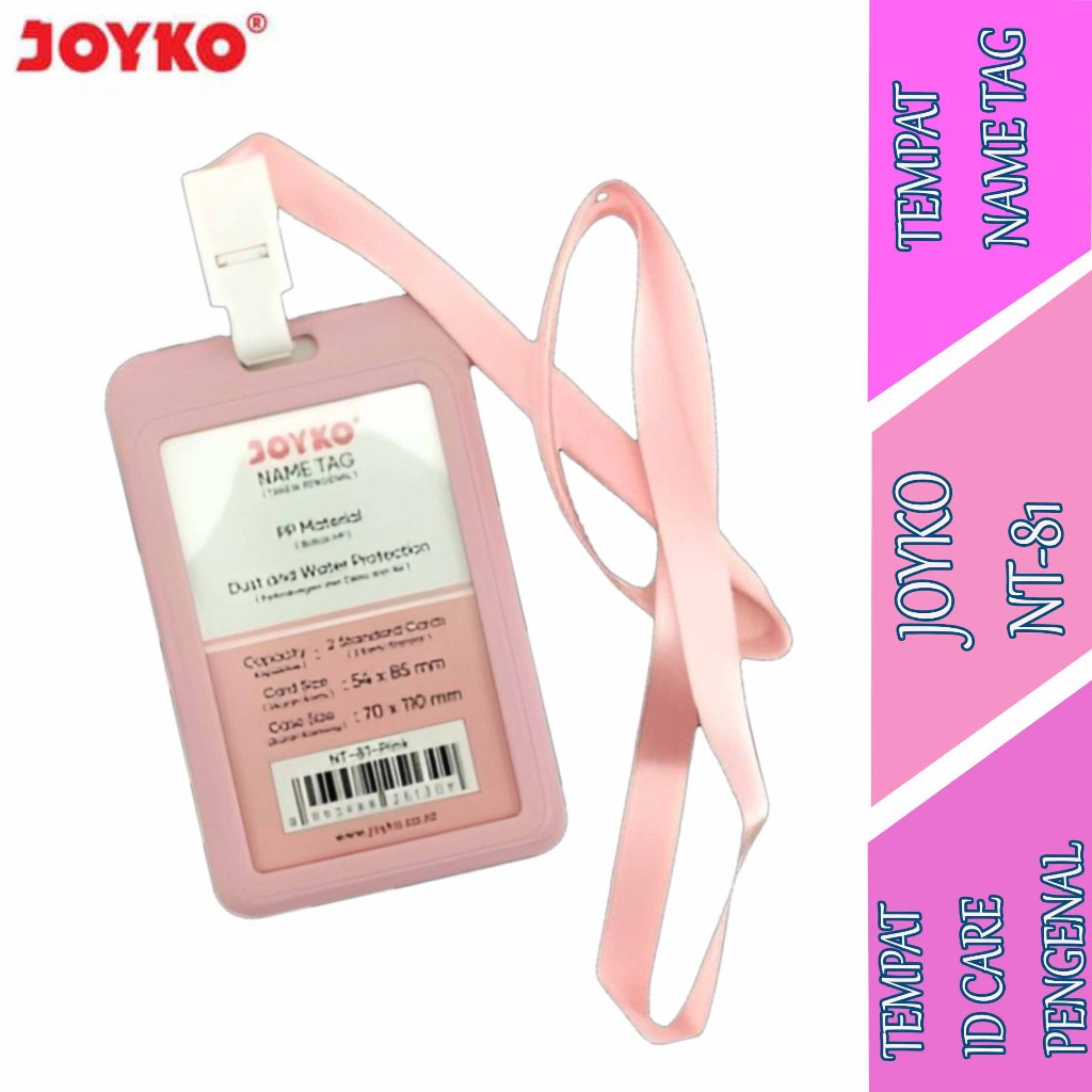 

Gantungan Tanda Pengenal - Joyko - Tempat Name Tag - NT-81