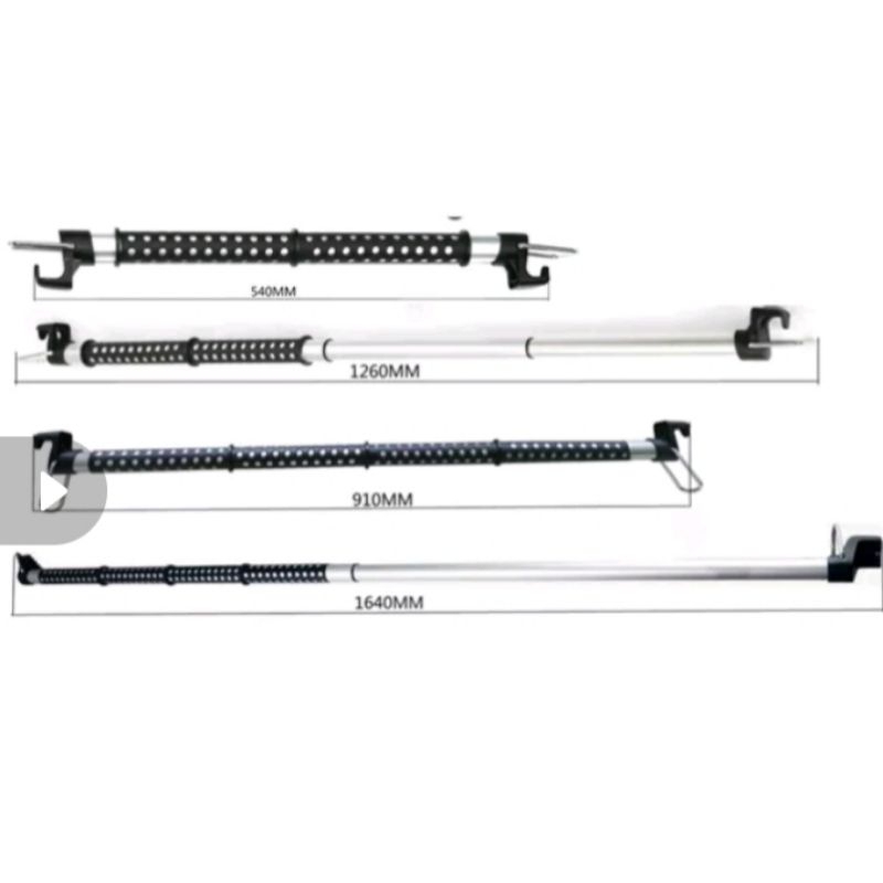 gantungan baju mobil mobil rel jemur pakaian teleskopik multifungsi cocok untuk semua