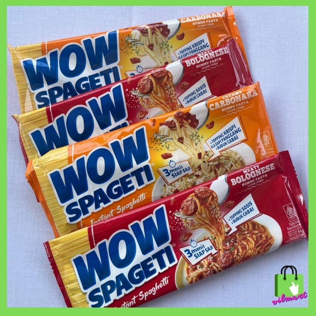 

Mie Wow Spageti Mayora Creamy Carbonara/ Meaty Bolognese