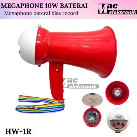 KODE B3W TOA Megaphone MINI LIPAT HW1R MEGAPHONE Baterai HW1R  HAND MEGAPHONE