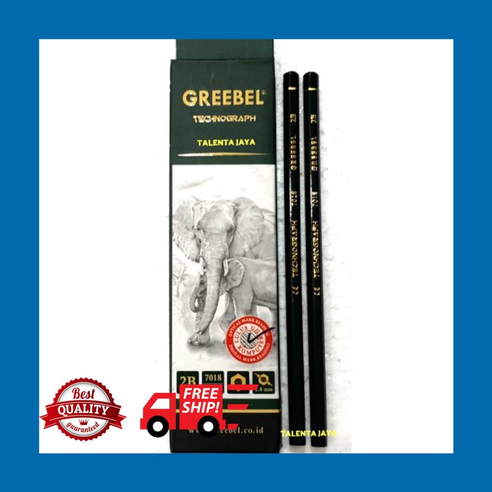 

GREEBEL 718 PENCIL PENSIL 2B 12 PCS per SET KODE H3G1