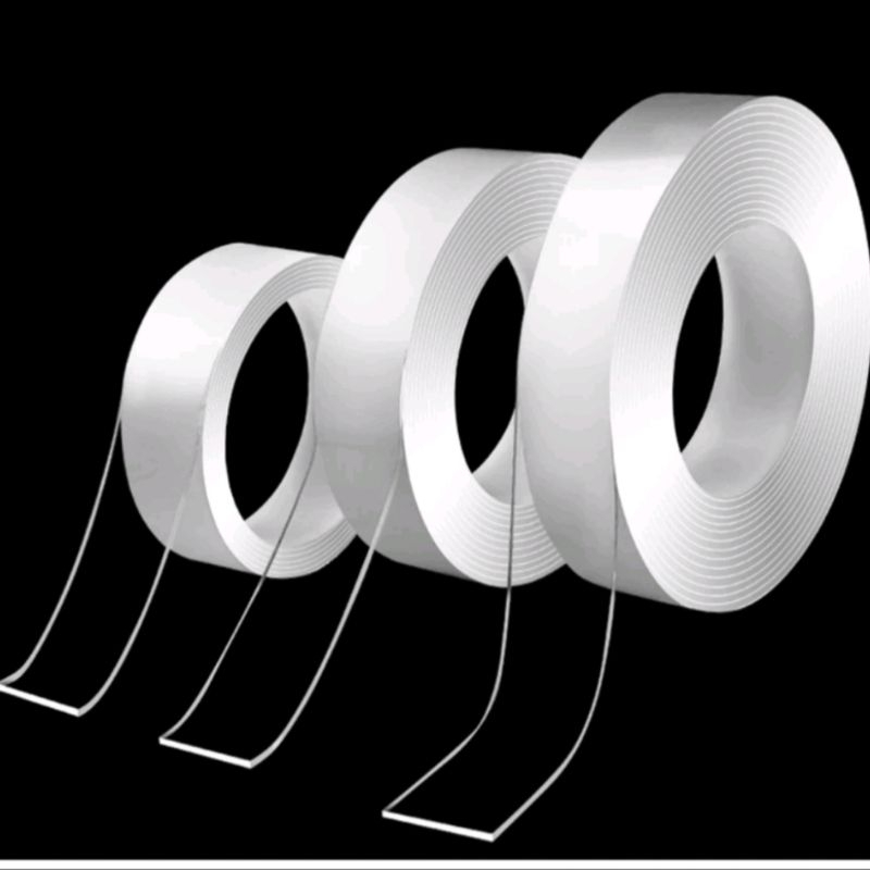 

DOUBLE TAPE NANO BENING TRANPARAN 1M 3M 5M / NANO TAPE METER / DOUBLE TAPE ISOLASI BENING / TEMPELAN SERBAGUNA