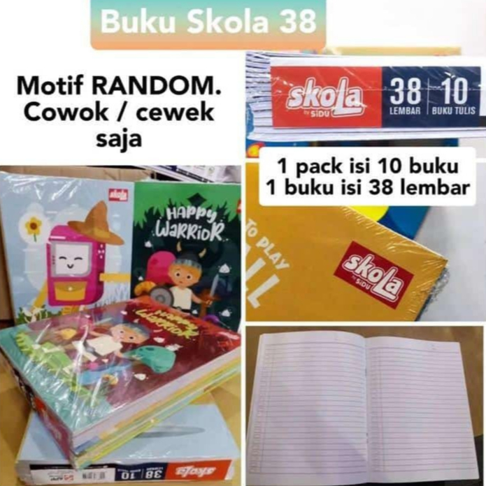 

[Whispers] Skoola38 Buku Tulis By Sidu Sekolah Skoola