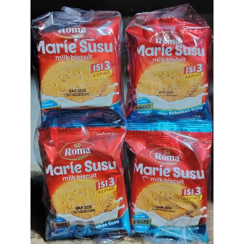 

Roma Marie Susu Milk Biscuit ( 1 Bungkus isi 10 Pcs )