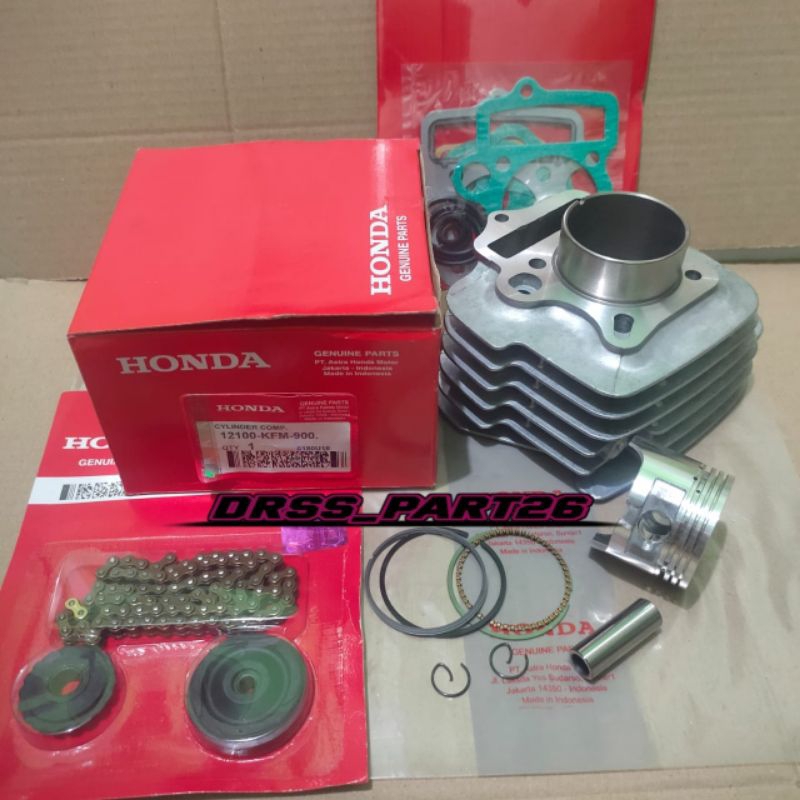 Blok Seher Komplit KFM+Rantai Keteng Honda Motor Supra fit lama/Supra fit new/Fit x/Fit s/Legenda