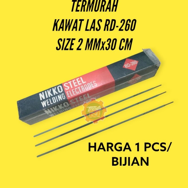 KAWAT LAS RD 260 ECER KAWAT LAS NIKKO 2 MM RD 260