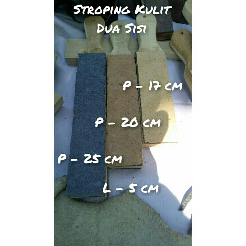Tiga  stroping kulit dua sisi