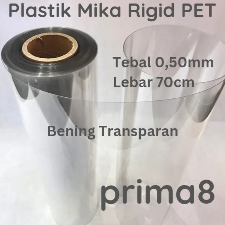 

TERBATAS Plastik Mika Kaku Rigid PET Clear Bening 5 5 5 mm Lebar 7cm Tutup Hantaran Seserahan Sourvenir Meteran