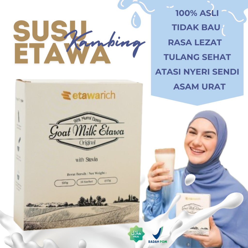 

ETAWARICH Susu Kambing Etawa [ Terlaris ] Atasi Nyeri Sendi Asam Urat Rematik Tulang Sehat Kuat