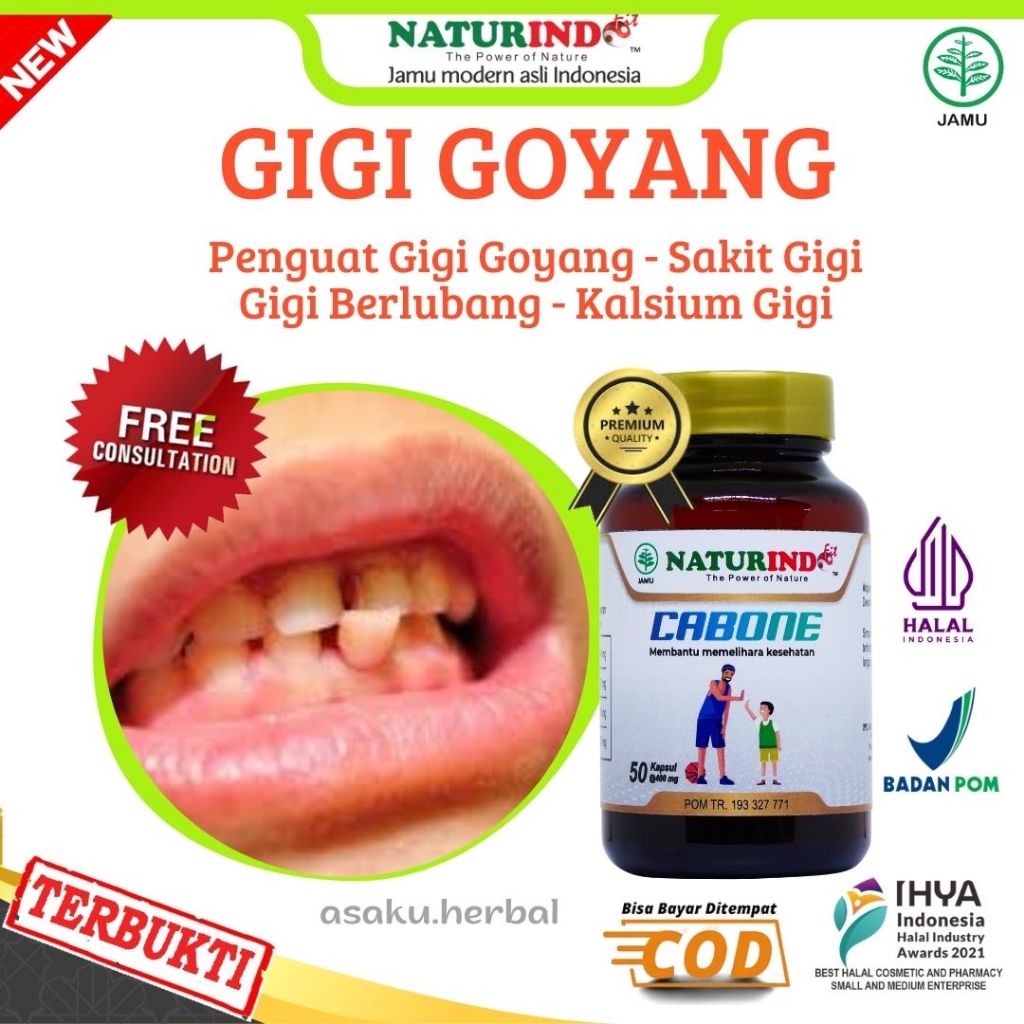 Obat Gigi Goyang Penguat Gigi Goyang Sakit Rusak Berdarah Bolong Gusi Berdarah Nutrisi Suplemen Vita