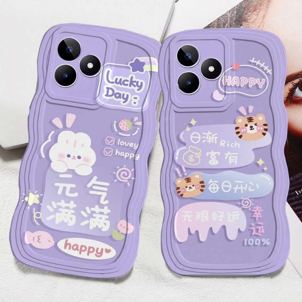 CASE HP GELOMBANG UNTUK REALME C63 NOTE 50 C53 C51 C20 C21 10 4G C21Y C11 C12 C15 10 5G C30 C11 2021