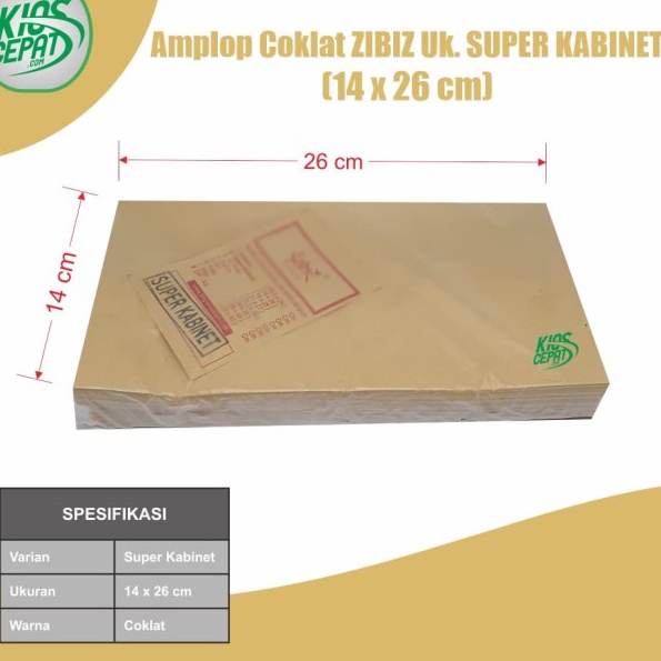 

KF7 Amplop Coklat Ukuran Super Kabinet 1Pack Isi 1pcs