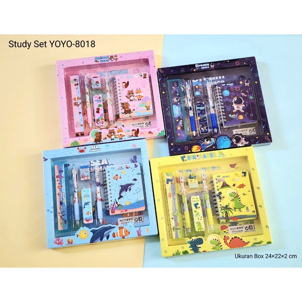 

Apazada Stationery Set Isi 6 Study Set YOYO818 KODE O1B8